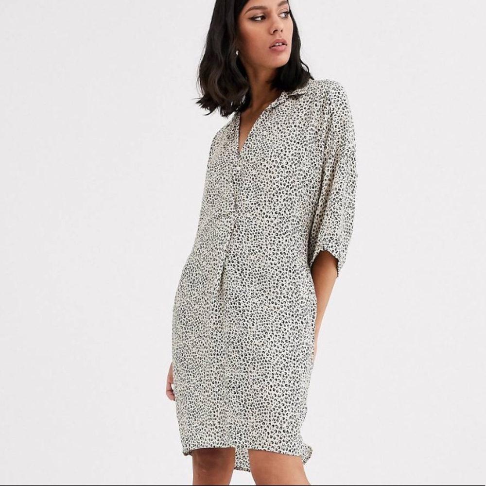 Whistles London leopard Lola cocoon dress WITH POCKETS 🐆